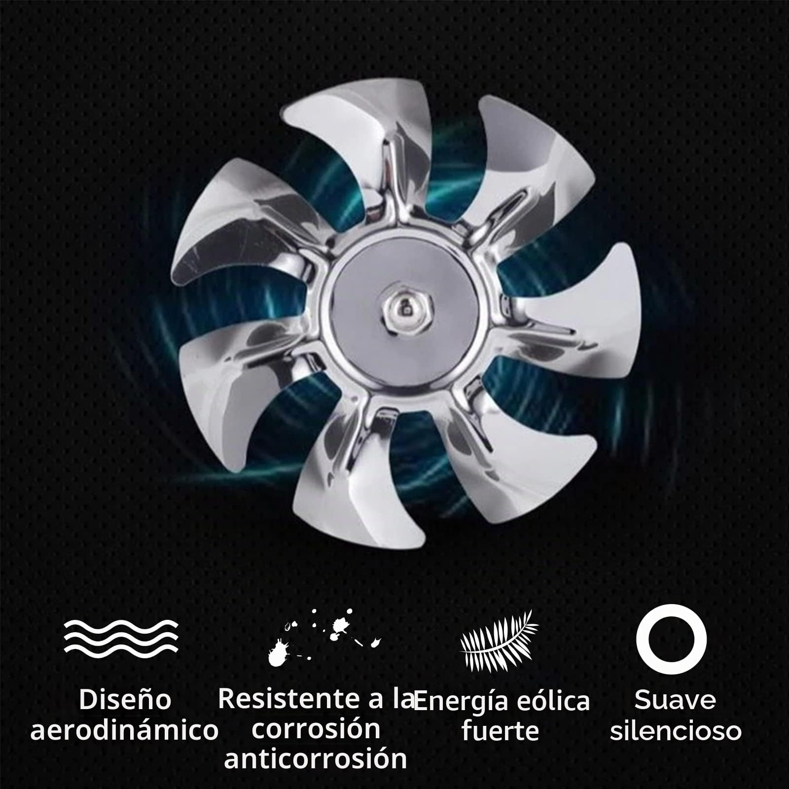 Ventilador extractor de pared ventilador industrial ventilador de entrada de aire tubo de bajo consumo funcionamiento silencioso para ventilación en el baño la cocina o el inodoro (200 mm blanco)
