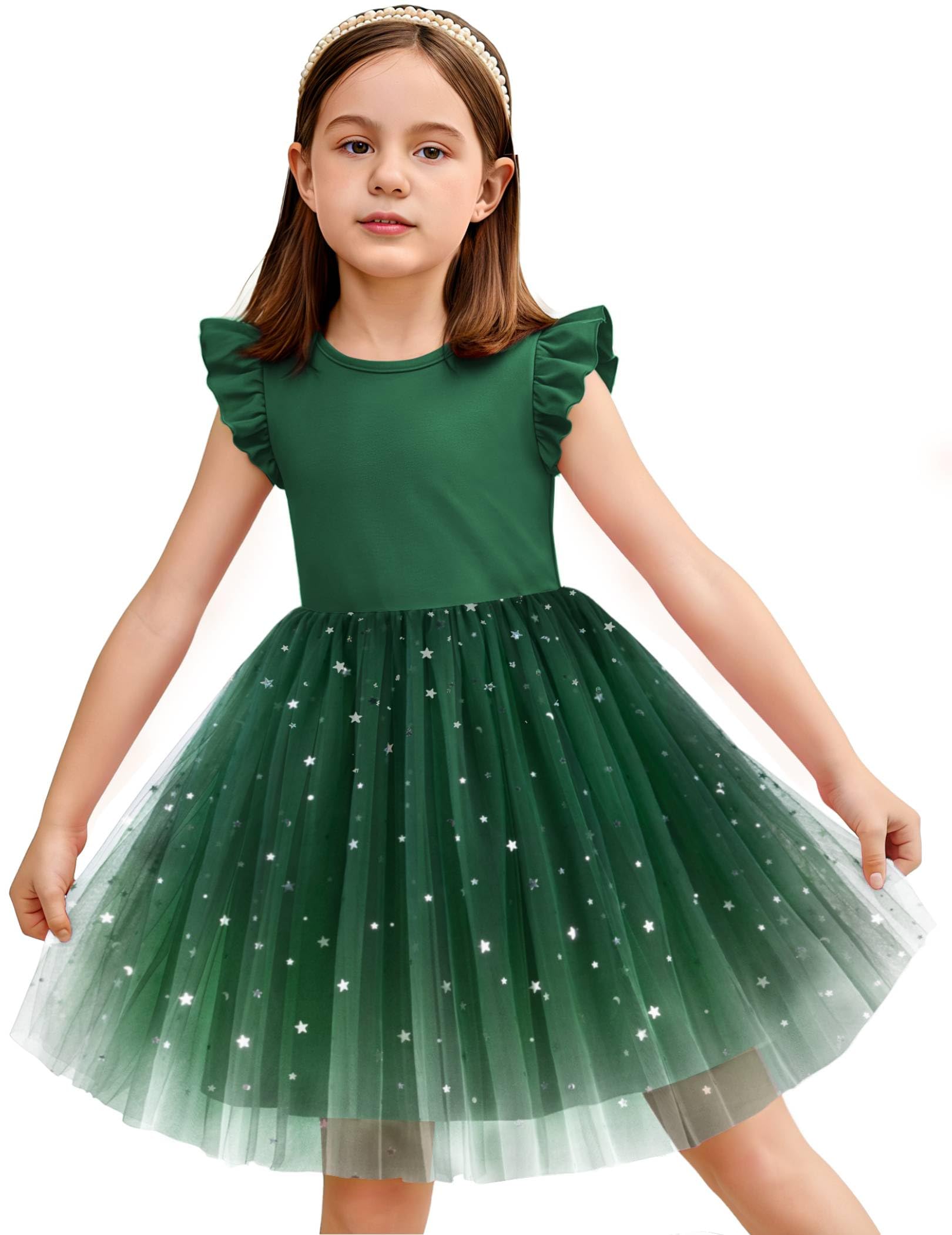 Arshiner Toddler Tutu Dress Girls Summer Dresses Ruffle Tulle Sundress