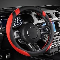 Vista 16 de West Llama - Funda para volante de automóvil (acolchado con diamante, negro y azul)