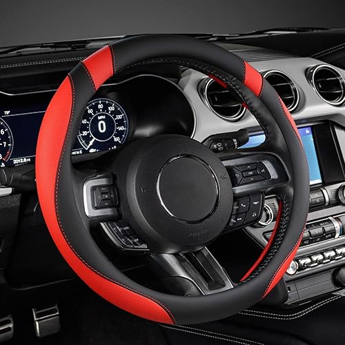 Miniatura 17 de West Llama Funda personalizada para volante de auto para Ford F-150, F-250, F-350, Expedition (Negro+Rosa)