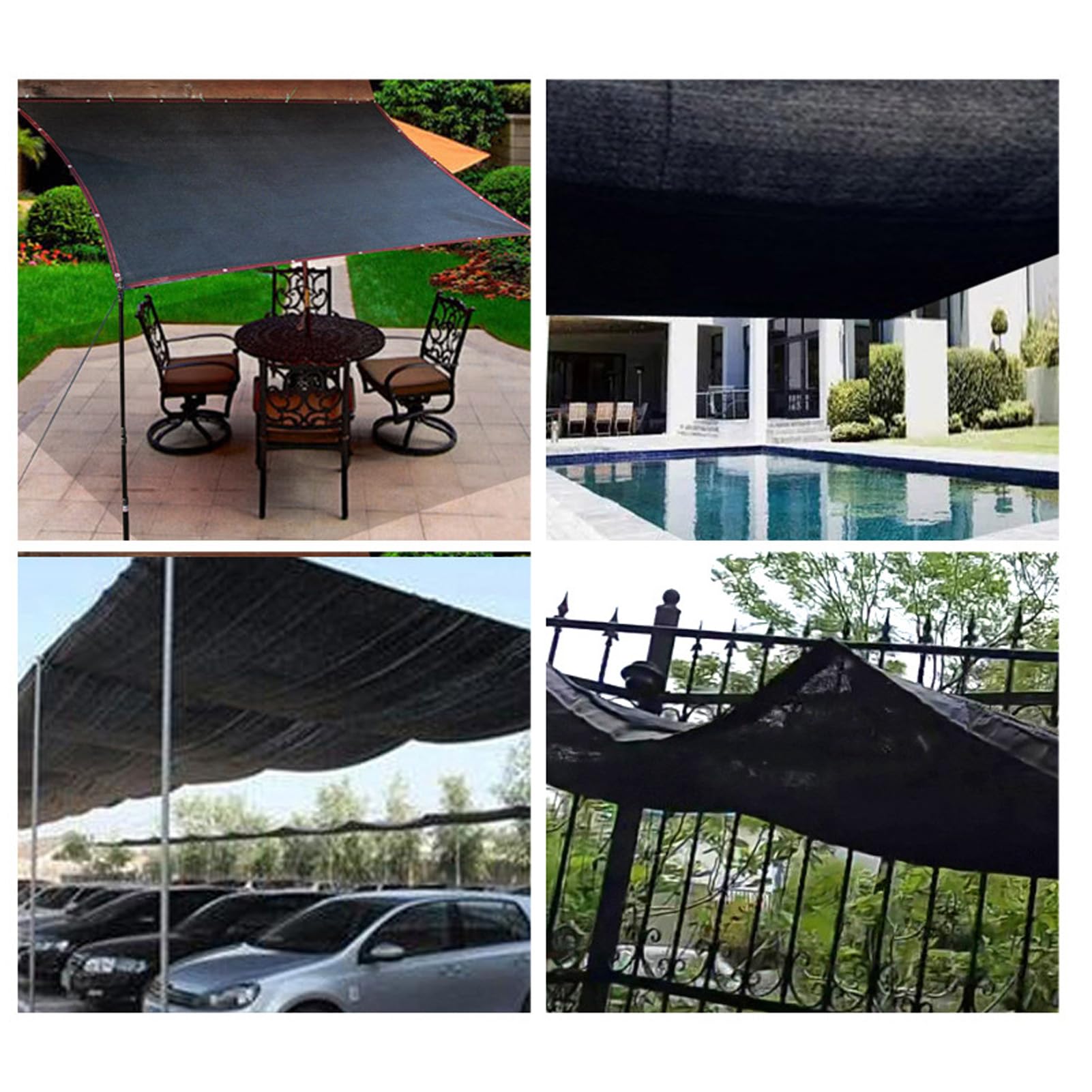 4 x 9,5 m con occhielli da giardino protezione solare copertura UV Pera copertura per serra all'aperto patio e vela – e versatile