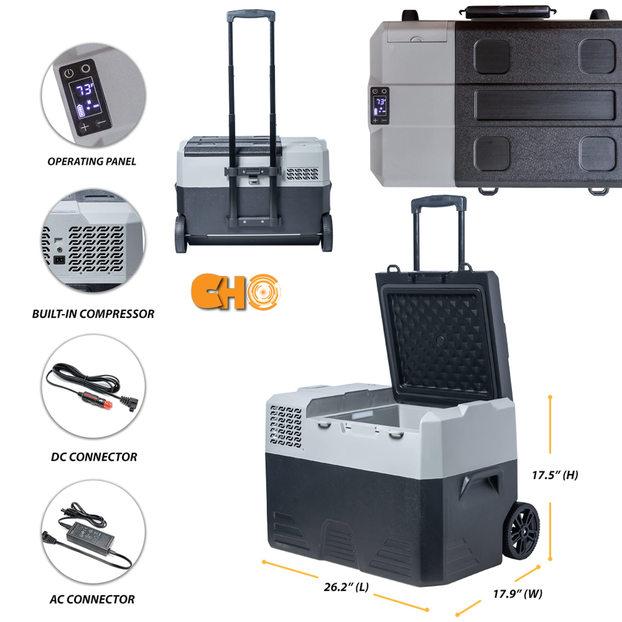 Buy CHO POWER SPORTS Portable Freezer Cooler AC/DC Compressor