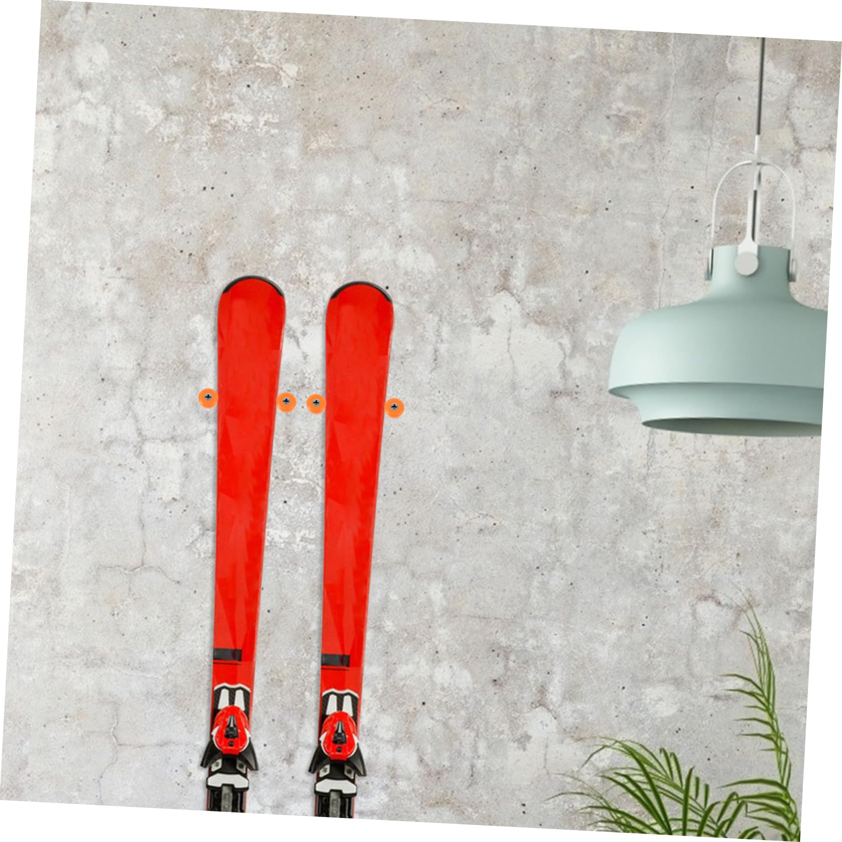 HANABASS 2pcs Wall-Mounted Snowboard Holder Sturdy Ski Rack Storage Display Vibrant Design for Home Garage Use Easy to Install Snowboard Hanger