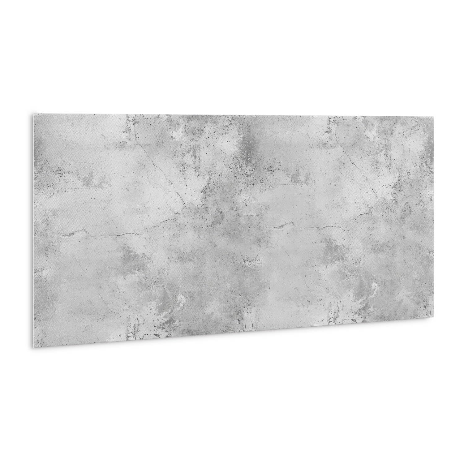 Panneaux PVC étanches 100x50cm aspect béton fissuré pour crédence de cuisine