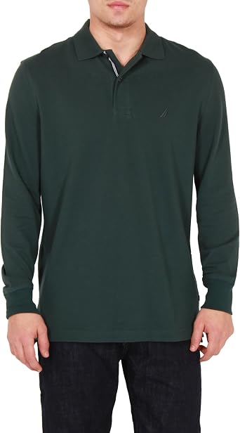 Nautica Long Sleeve Deck Polo Shirt 