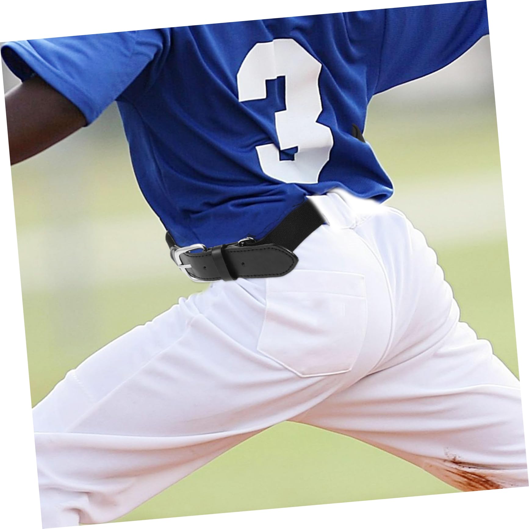 BESPORTBLE 2pcs Men's Baseball Belt Elastic Softball Belt Alloy Buckle Youth Sports for Baseball Football