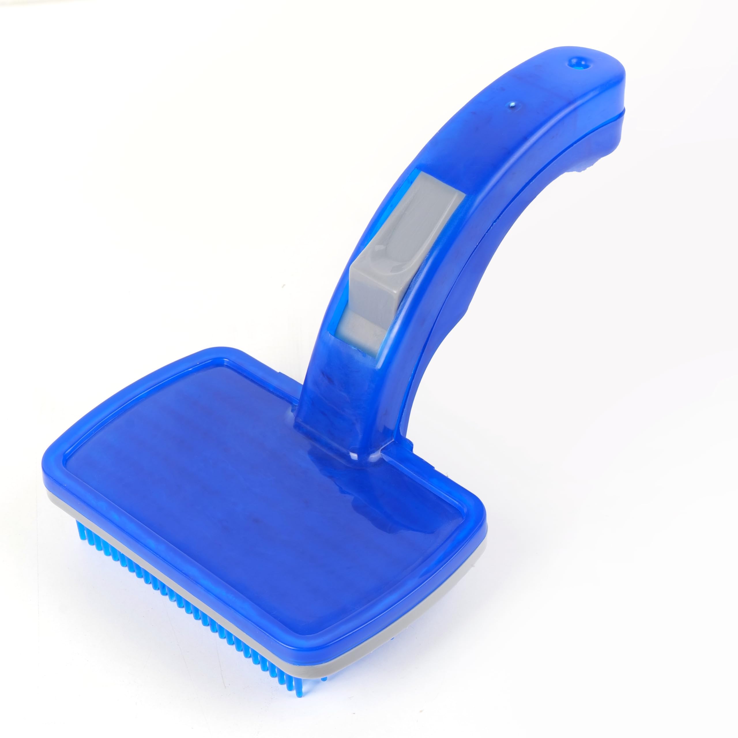 3-Piece Pet Grooming Brush Set – Slicker Brush, Bath Scrubber & Flea Comb for Pets, Pack of 3 2
