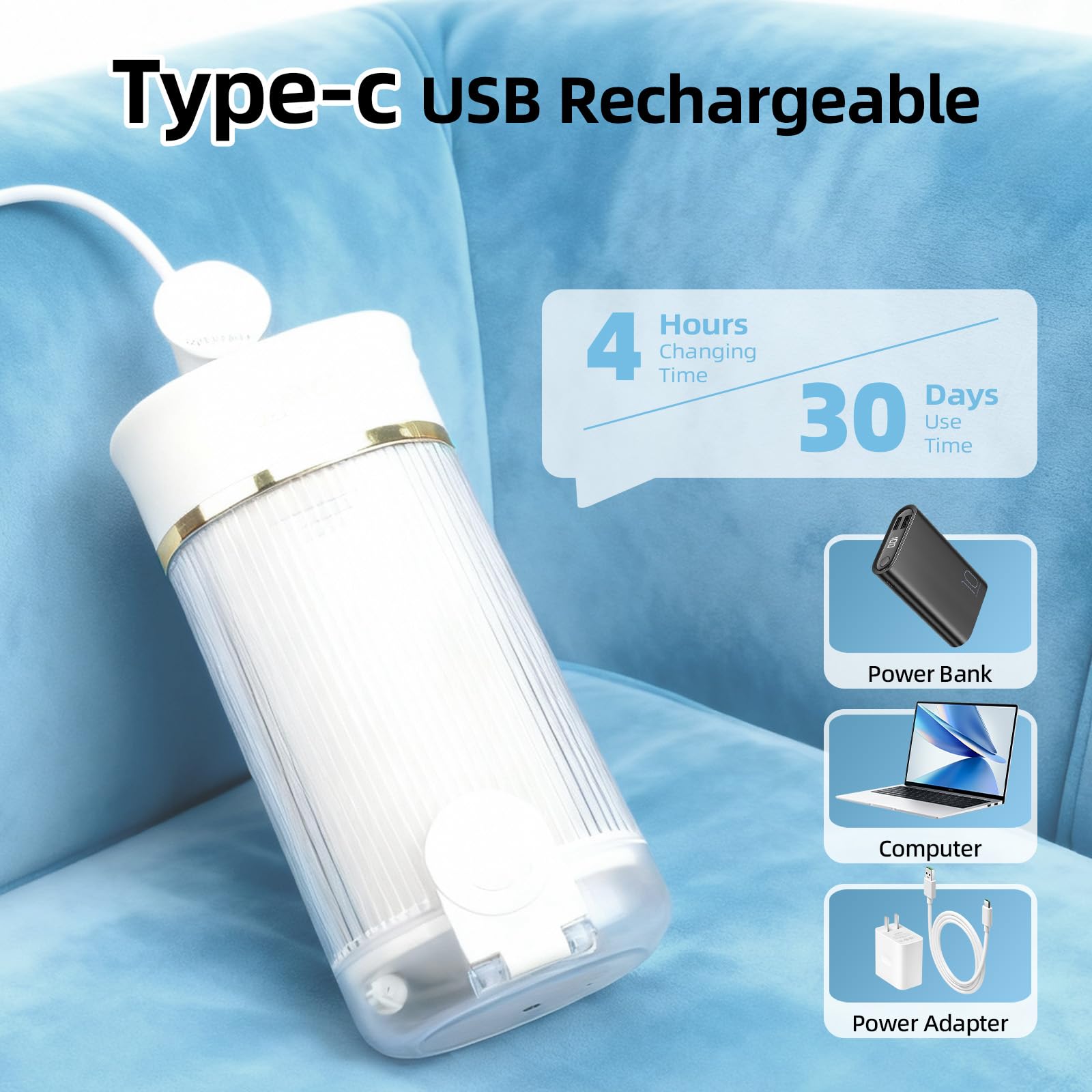 Irrigador bucal portátil de viaje: mini irrigador oral inalámbrico con tanque telescópico de 180 ml, 3 modos, 5 boquillas, limpiador de dientes impermeable IPX7 para aparatos ortopédicos