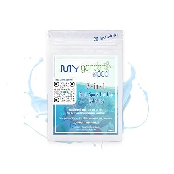 7-in-1 Pool & Spa Test Strips 20 Count with AI Pool-IQ Support Tests pH, Total Alkalinity, Calcium Hardness, Cyanuric Acid, Free Chlorine, Bromine, and Total Chlorine