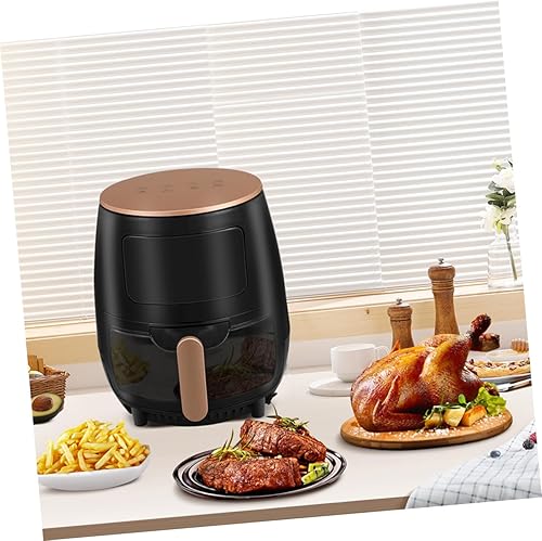 Miniatura 6 de Capacidad antiadherente para freidora de aire, aceite de cocina saludable, controles táctiles, fácil de limpiar, diseño para comidas familiares y