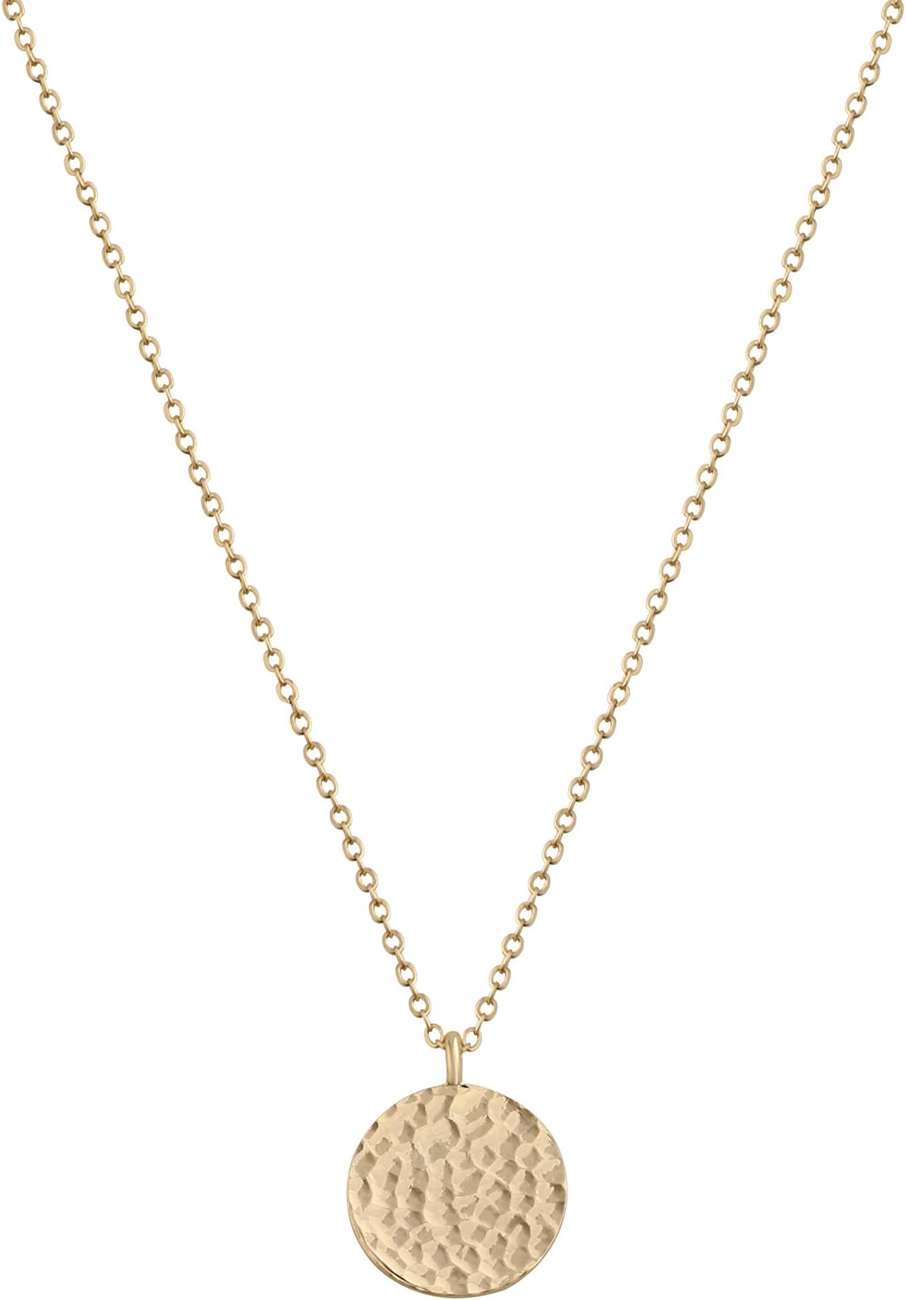 Pendant Necklace Gold Choker Layered Coin Open Karma Circle Full New Crescent Moon 14K Gold Plated Dainty Simple Moon Phase Jewelry for Women Gift