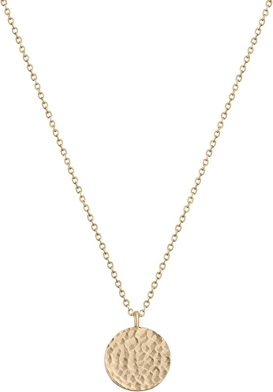 Pendant Necklace Gold Choker Layered Coin Open Karma Circle Full New Crescent Moon 14K Gold Plated Simple Dainty Necklaces for Women Jewelry Gift