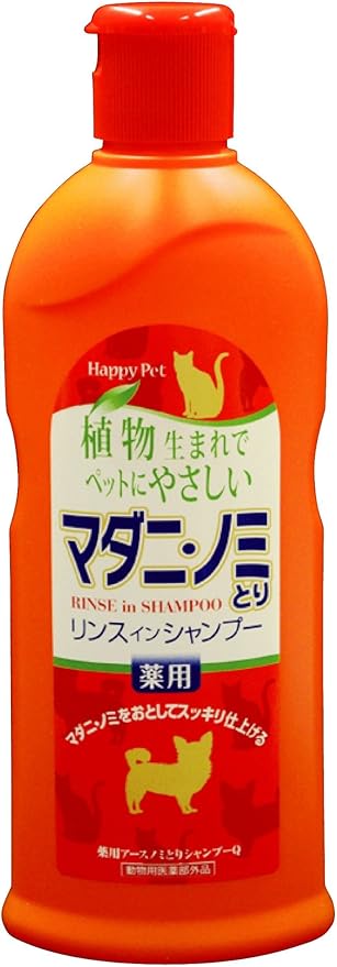 Amazon アース バイオケミカル 薬用マダニ ノミとりシャンプー 犬猫用 ハッピーペット シャンプー 通販