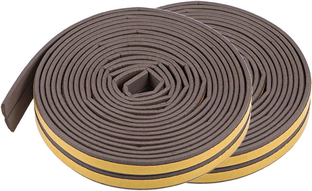 uxcell Foam Tape Adhesive Weather Stripping 9mm Wide 2mm