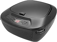 Vista 1 de GPX Portátil Bluetooth Boombox/reproductor de Cd, negro (BCB117B)