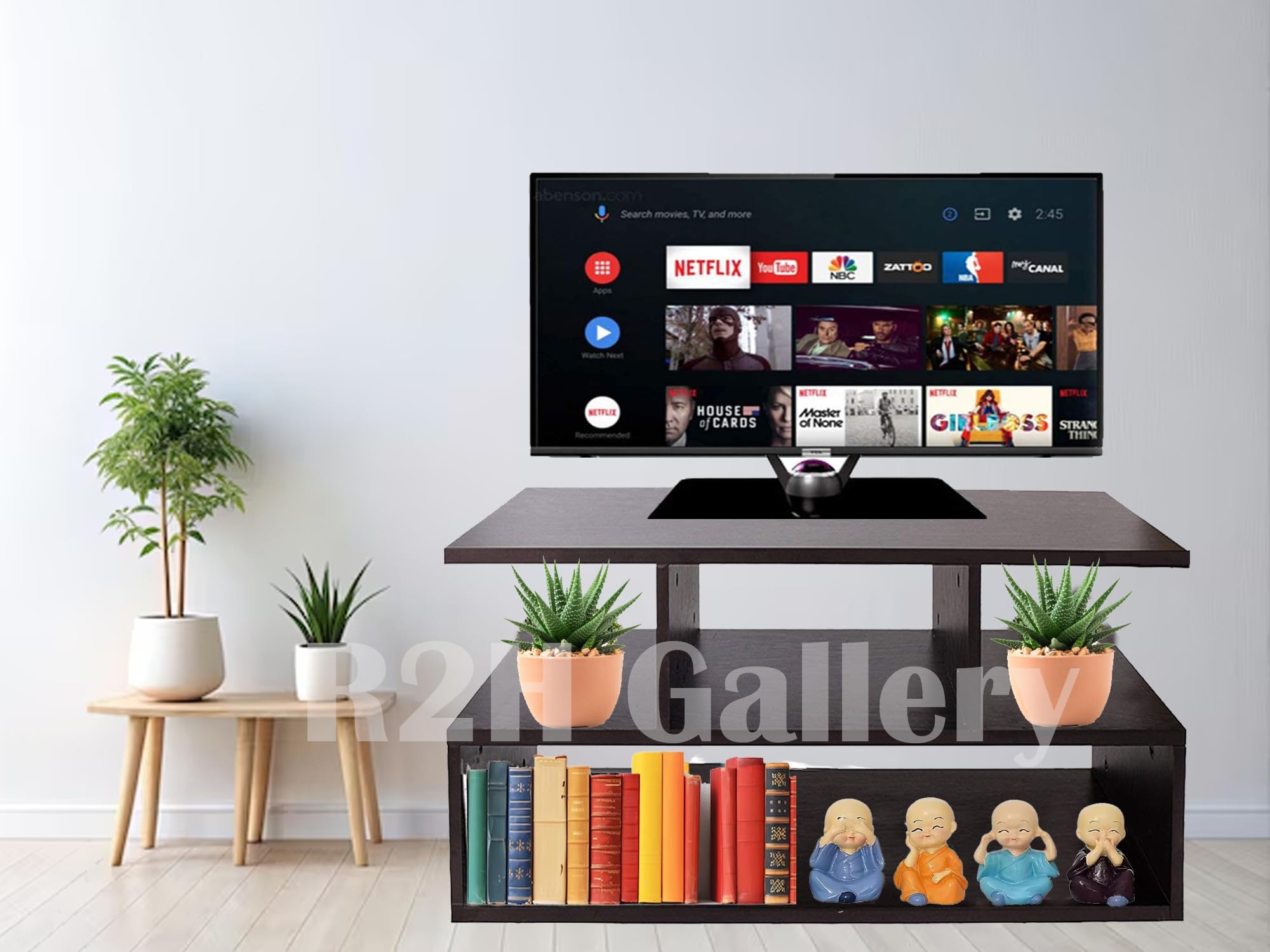 R2H Gallery Victor Engineered Wood Rectangular Shape TV Entertainment Unit with Storage Shelf Coffee Center Tea/Teapoy Console Table for Living Room Home Hall Furniture (Wenge Finish) (B0DGFRN2S8) Amazon Price History, Amazon Price Tracker