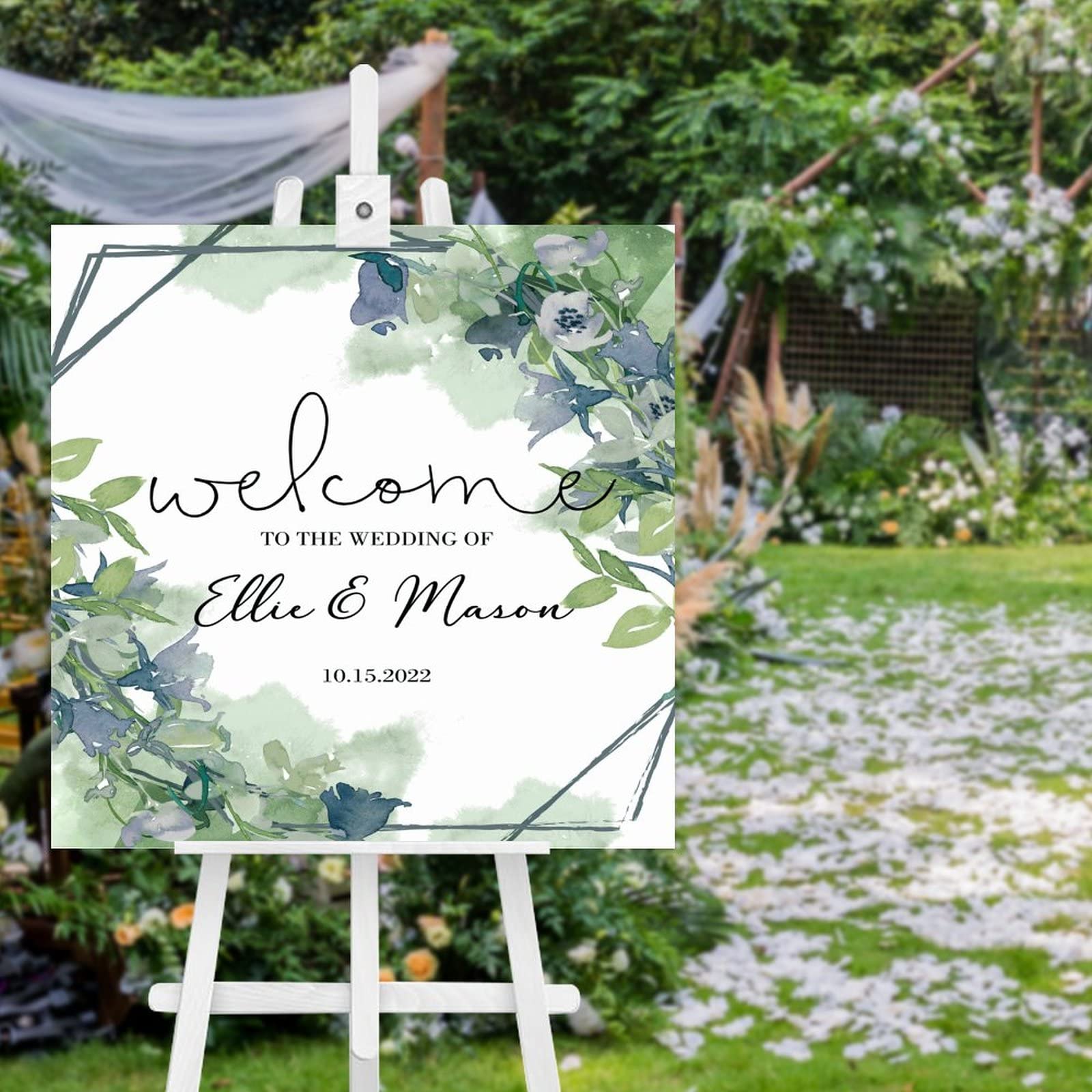 Panneau de bienvenue de mariage en bois pour réussir votre décoration d'accueil