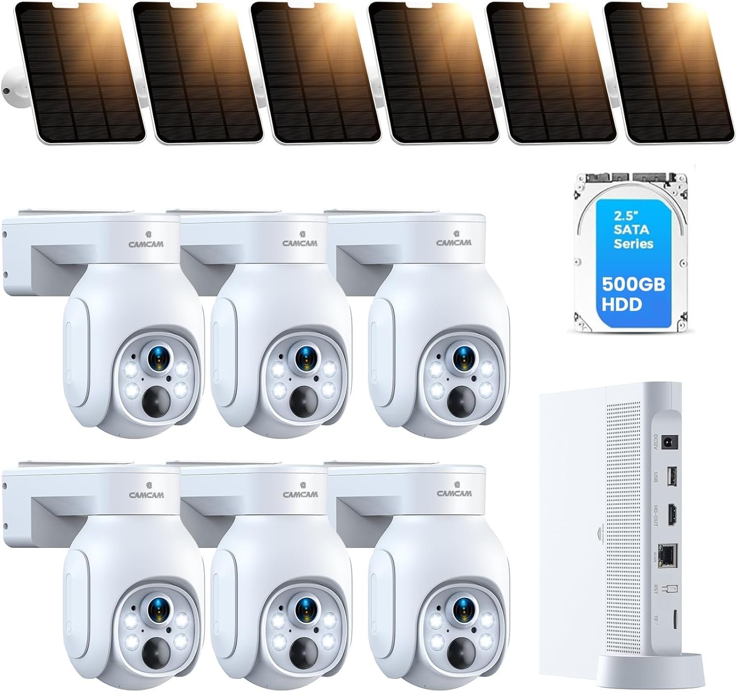 Amazon.com : Camcamp Wireless Security Camera System, Solar