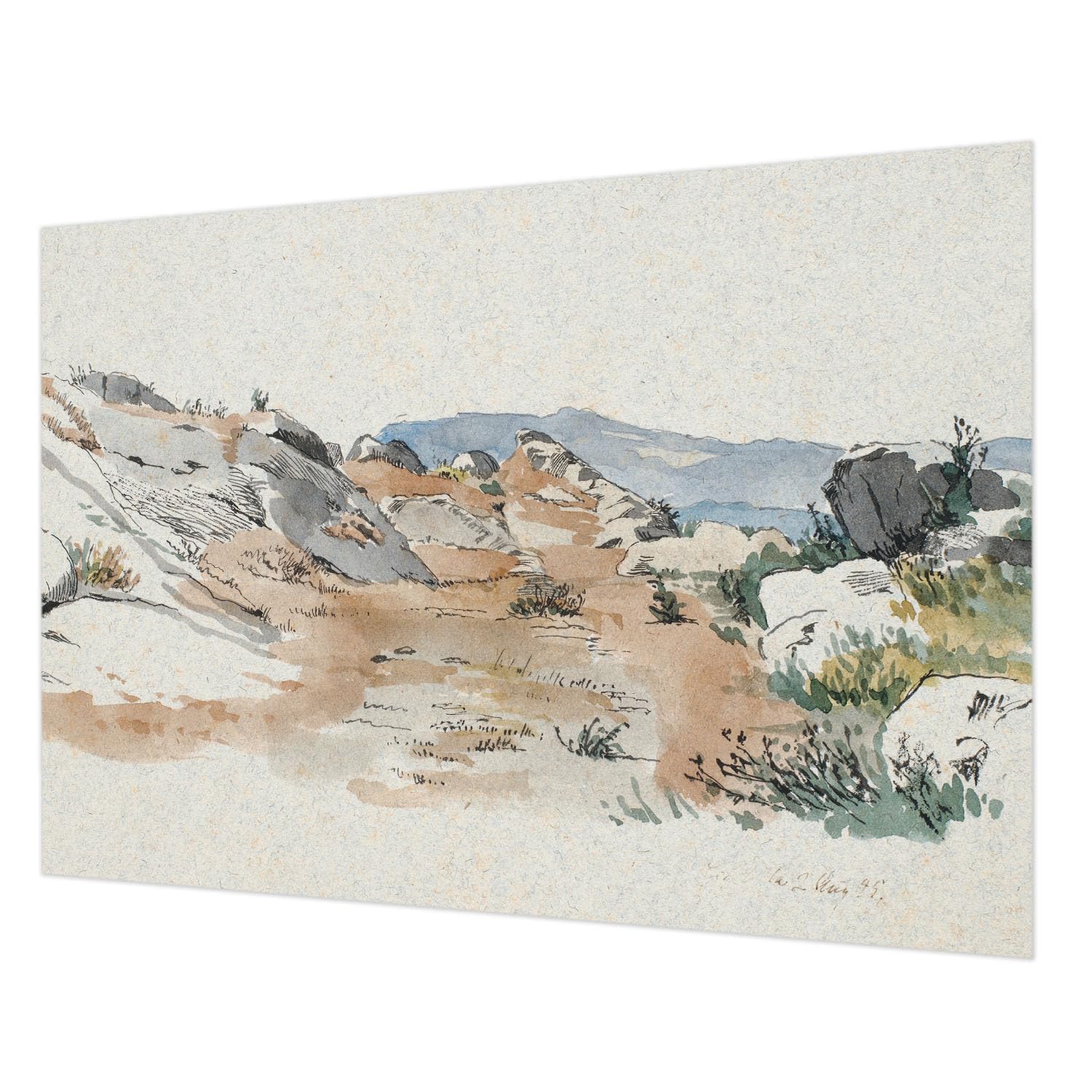 Papier peint paysage rocheux de haute qualité Tulup décoration murale salon
