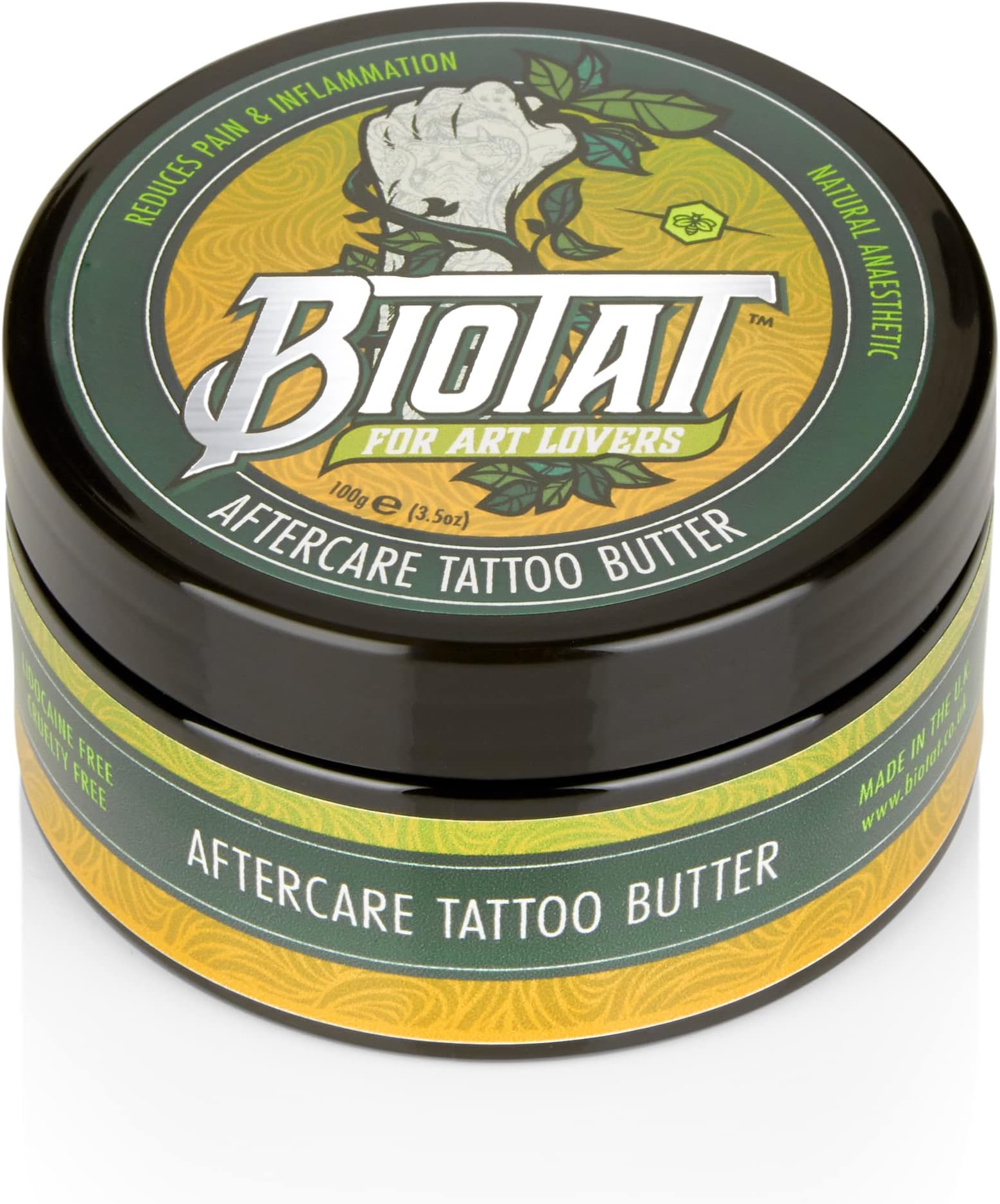 Biotat Natural Numbing Tattoo Butter Balm Ointment Aftercare Cream 30g