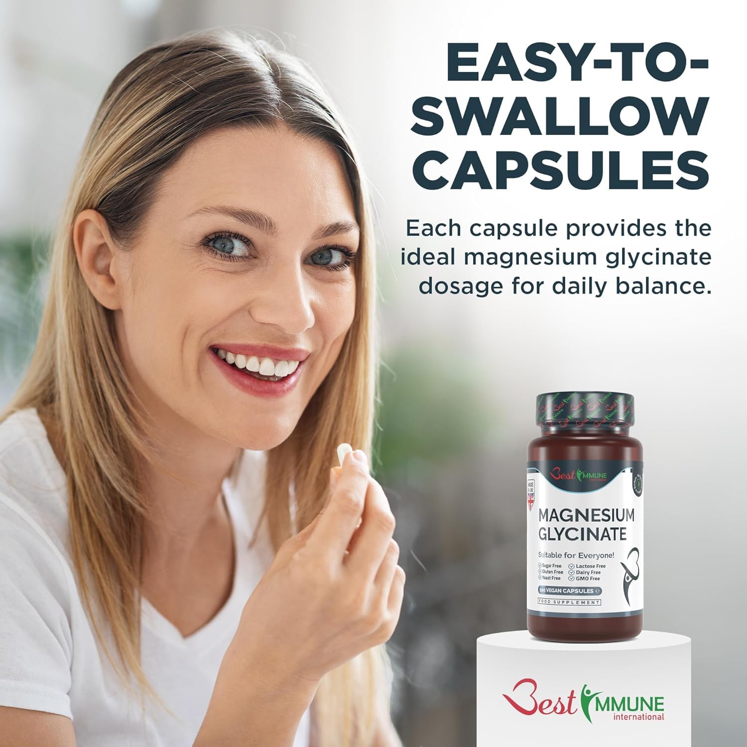 Best Immune Vitamina D3 2000 UI e K2 MK7 100 mcg 100 Capsule Vegane (Confezione da 2)