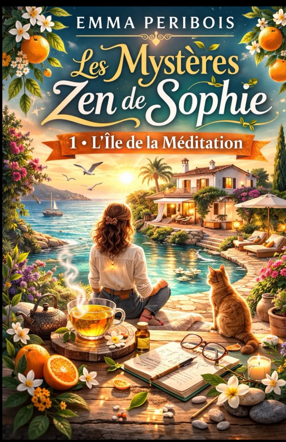 Les Mystères Zen de Sophie – Tome 1 : L’Île de la Méditation: Cosy Mystery psychologique et feel-good – Une enquête douce entre secrets humains, humour et bien-être apaisant