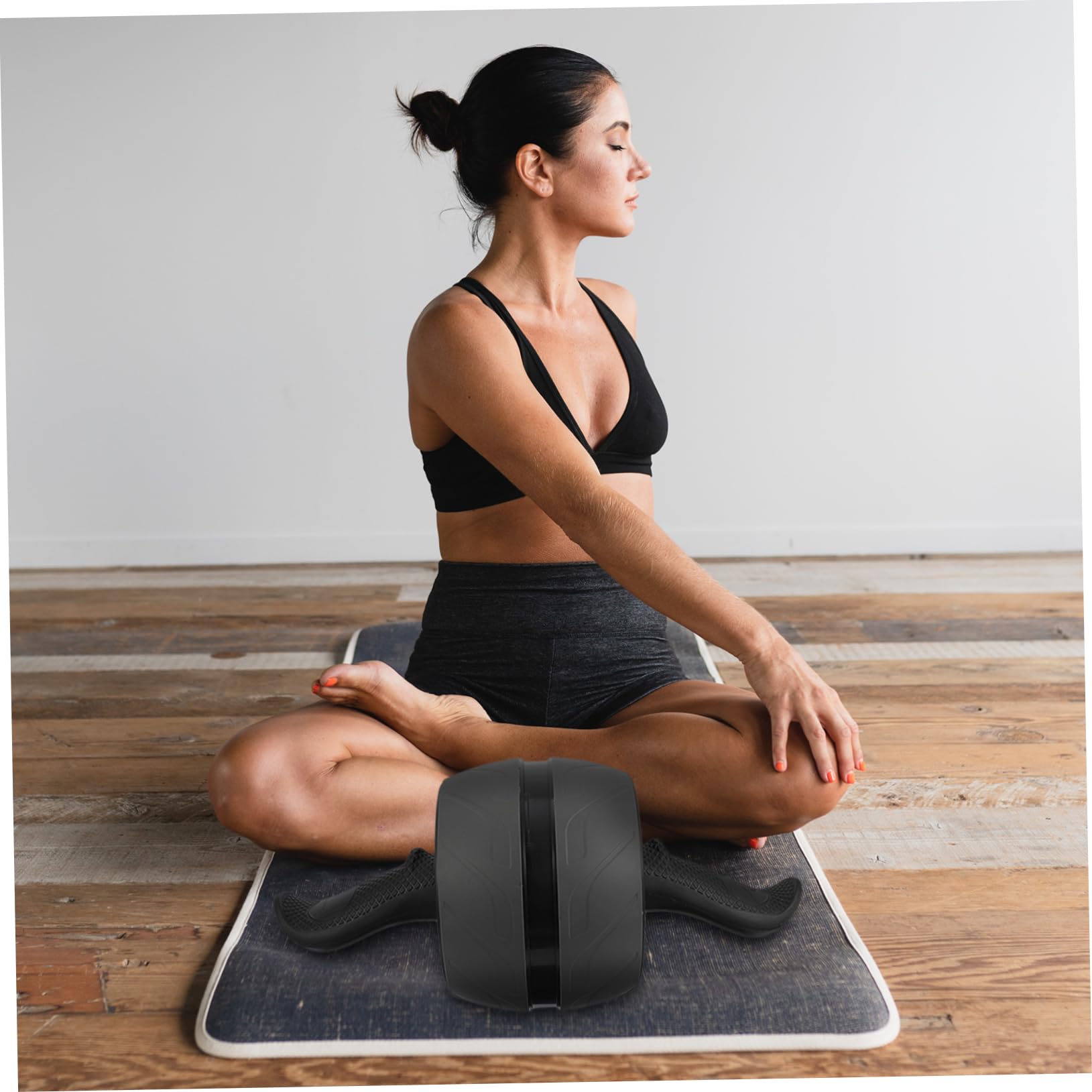 equipo de ejercicio rueda de rodillo de ejercicio equipo de gimnasio maquinas gym material gimnasio equipo de entrenamiento rueda de rodillos de fitness abdominales Grey