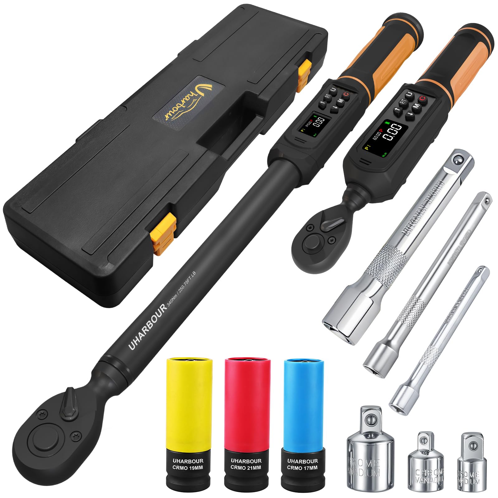 Uharbour Digital Torque Wrench Set