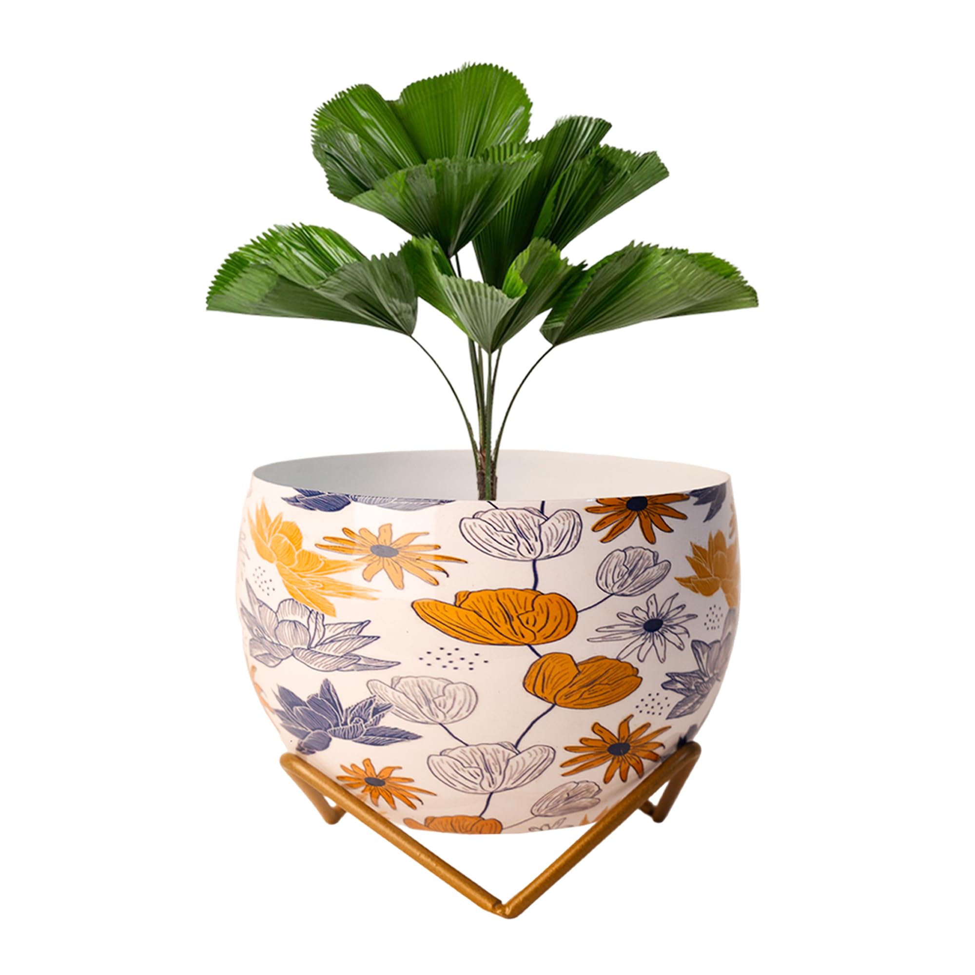 Metal Flower Vase Planter - Elegant Home Décor -8