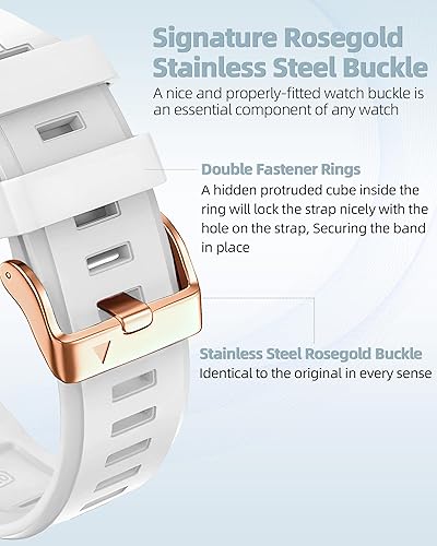 Miniatura 2 de Correa de reloj de 0.787 in para Garmin fenix 5s fenix 6s fenix 7s pro zafiro quickfit 20 bandas de repuesto para Garmin epix 2 1.654 in correa