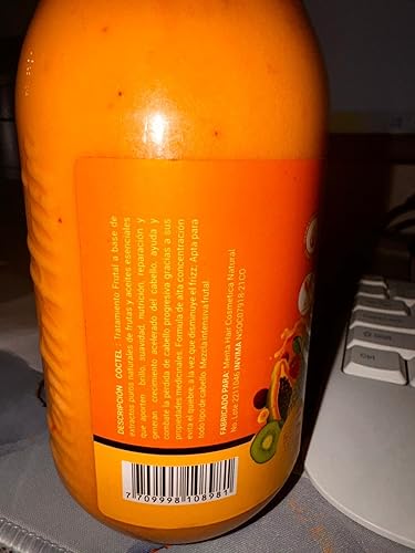 Miniatura 7 de Tratamiento de Frutas Menta Hair 18.6 fl oz  Tratamiento Capilar Coctel de Frutas para cabellos secos con porosidad, estancados, con caida  Hidrata