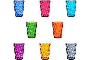 US Acrylic Optix 8oz Mini Juice Cups Set