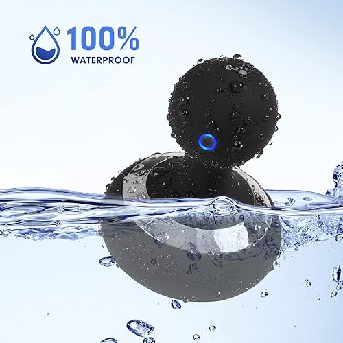 Miniatura 3 de Masajeador eléctrico inalámbrico con 10 potentes vibraciones, masajeador de cuello de mano recargable (negro)