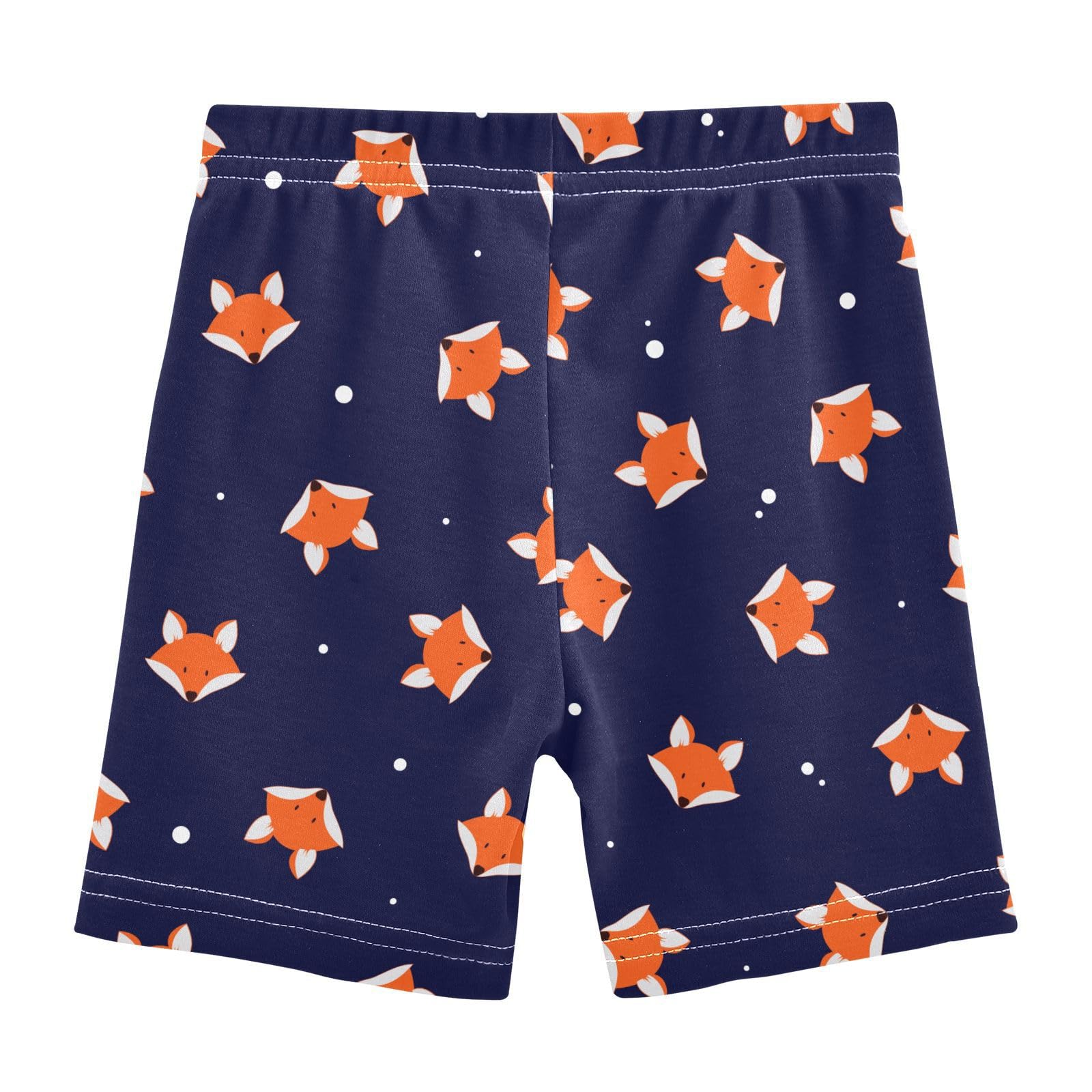 JHKKU Girls Cute Fox Shorts Cotton Cartwheel Bike Kids Biker Under Dress Dance Short Girl Clothes 5T