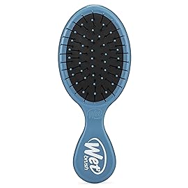 Wet Brush Mini Detangler Hair Brush, Elemental Blue, Detangling Travel Hairbrush, Ultra-Soft IntelliFlex Bristles Glide Through Tangles with Ease, Pain-Free, All Hair Types
