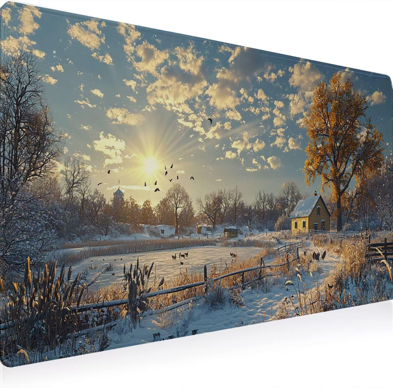 Podkładka pod mysz, podkładka pod mysz XXL 1200 x 600 mm podkładka pod mysz dla graczy, wodoodporna gumowa podstawa, duża podkładka pod mysz do gier na biurko zszyte krawędzie wodoodporna