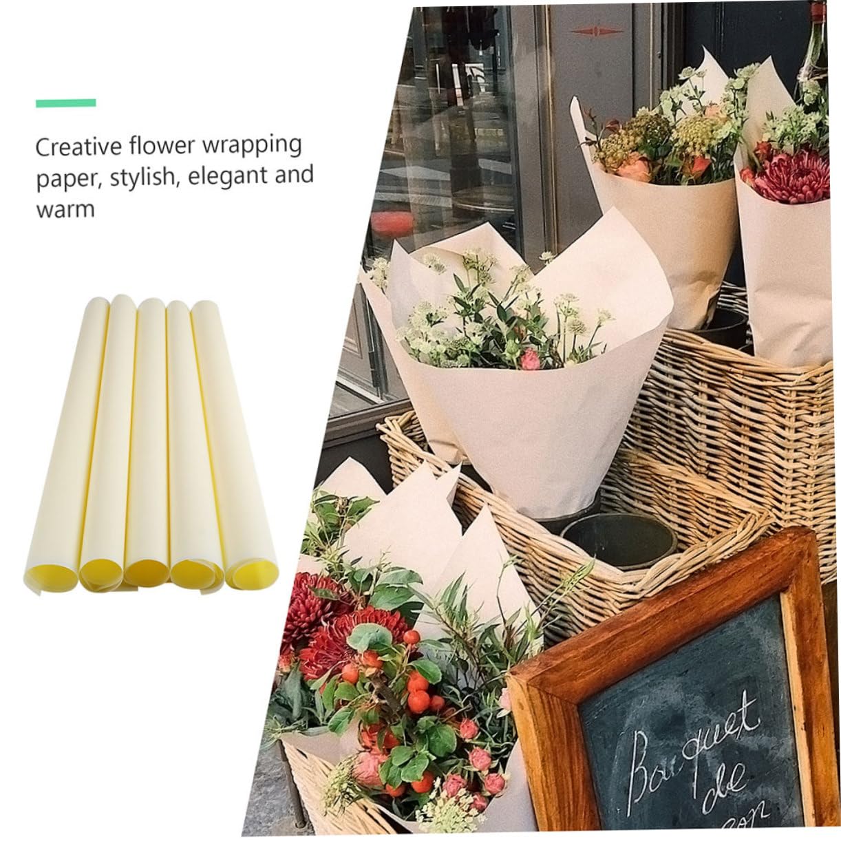 PLAFOPE 40fogli Carta Velina per Fiori Confezione per Bouquet Regalo Fai da Te Decorativa Imballaggio Pacco Regalo Carta Velina per Pacchi