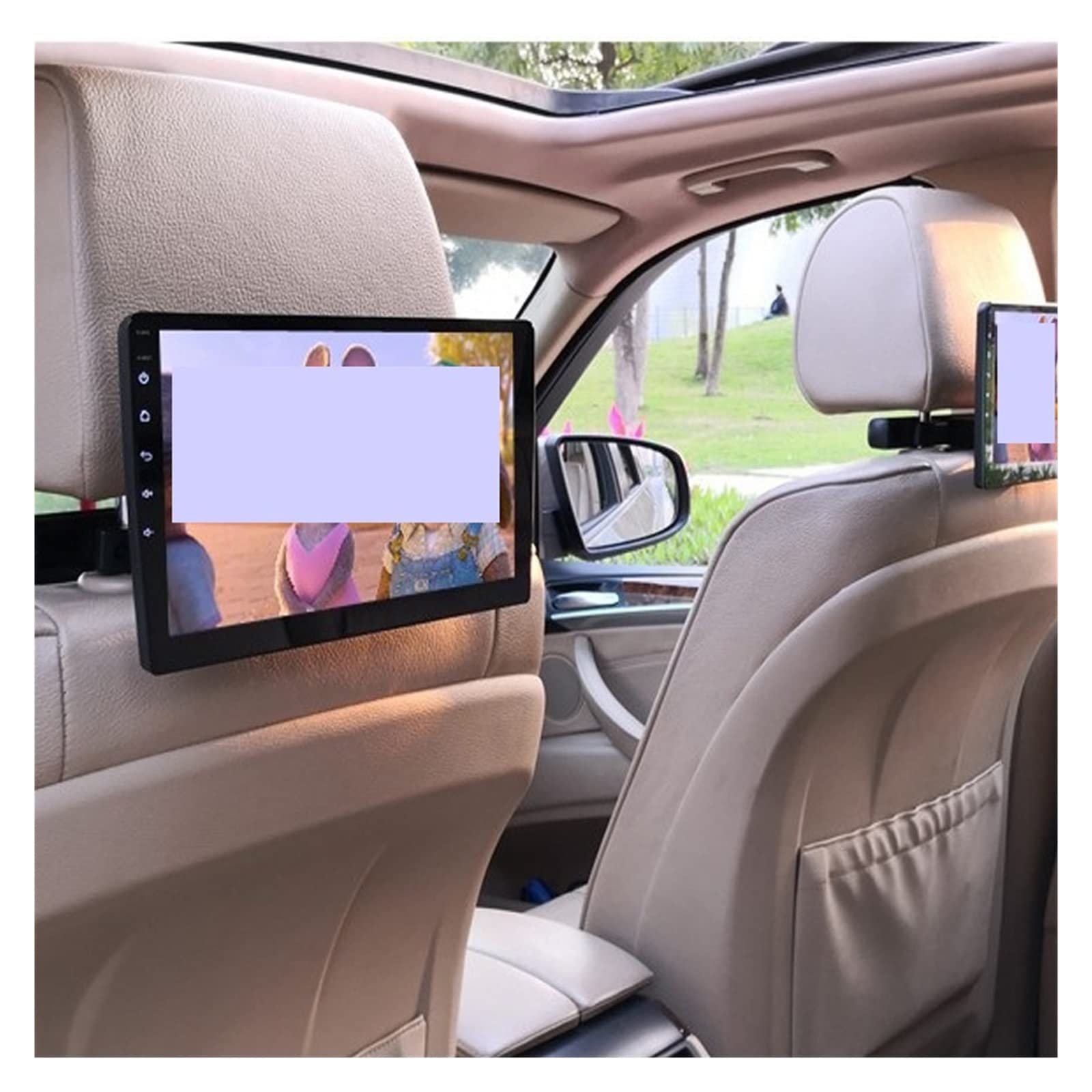 10.1 Cal IPS 4K Monitor montowany za zagłówkiem samochodu Monitor odtwarzacza wideo 1G RAM 16GB Pilot do gier IR AV FM USB Rodzinne wycieczki(2 pcs)