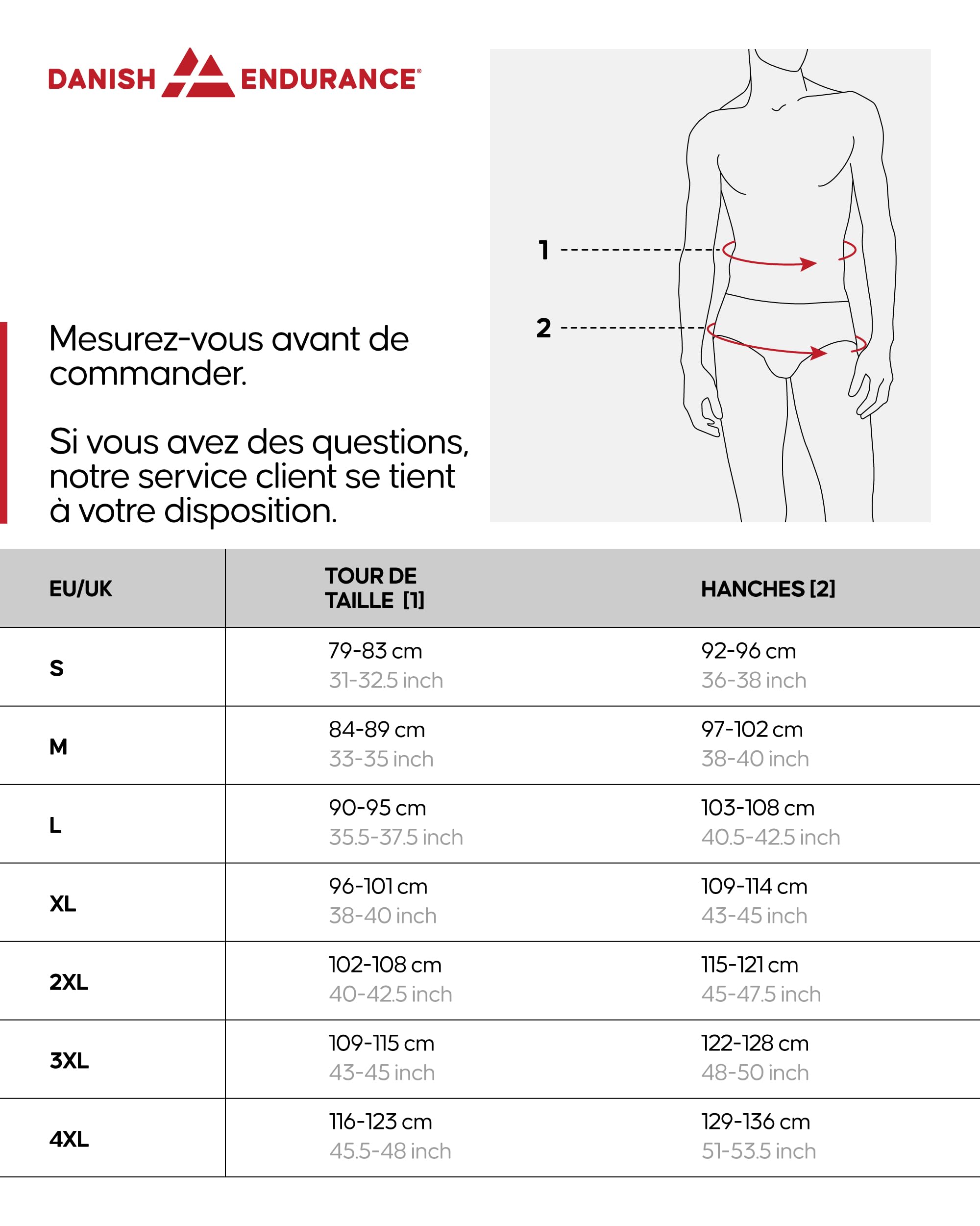DANISH ENDURANCE Boxers Homme Amples en Bambou, Coupe Large, sous-Vêtements Respirants pour Hommes, Ceinture Dissimulée, Lot de 6