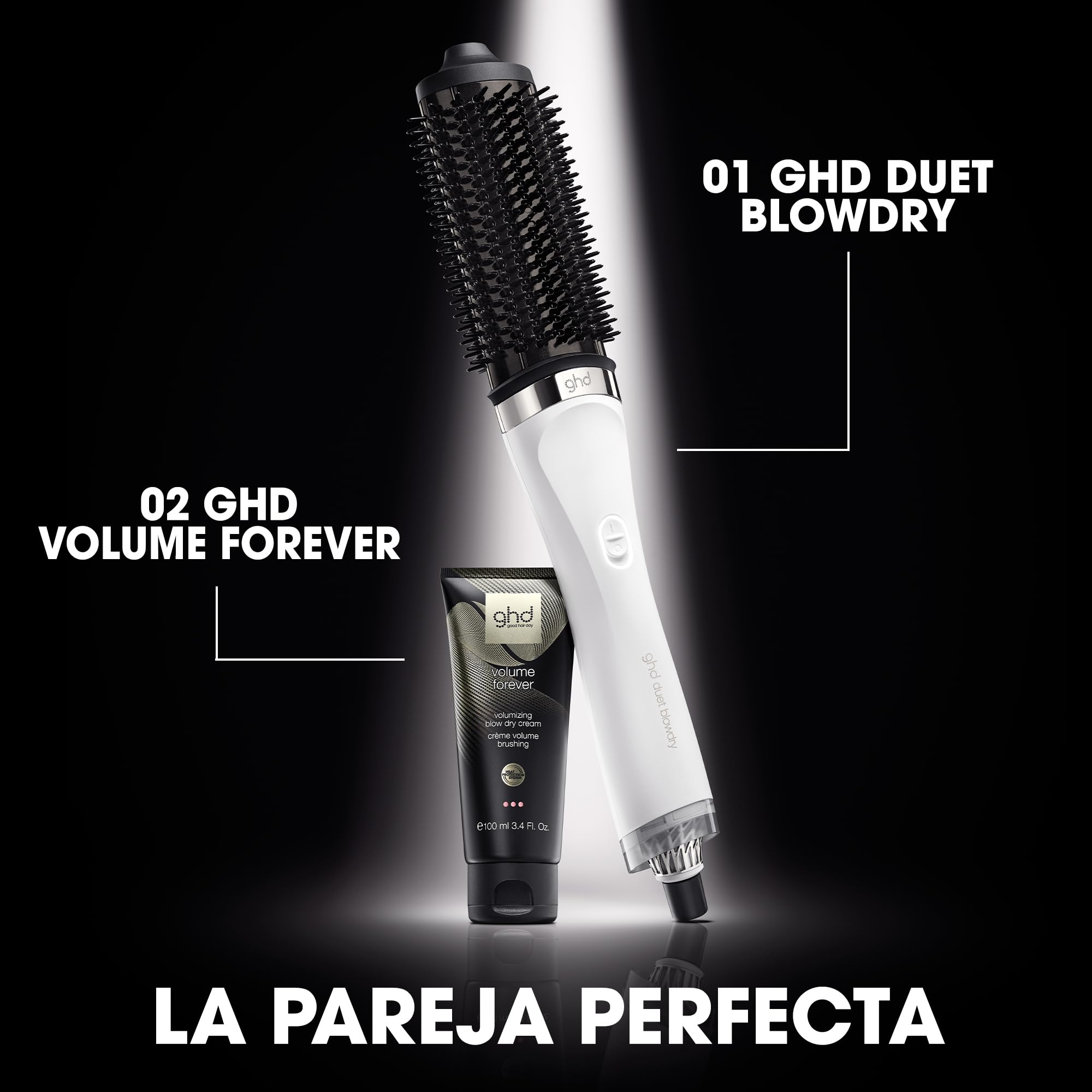 ghd Duet Blowdry - Cepillo secador de pelo 2 en 1 de mojado a peinado, Volumen sin daño térmico, Tecnología Heat-Air Xchange
