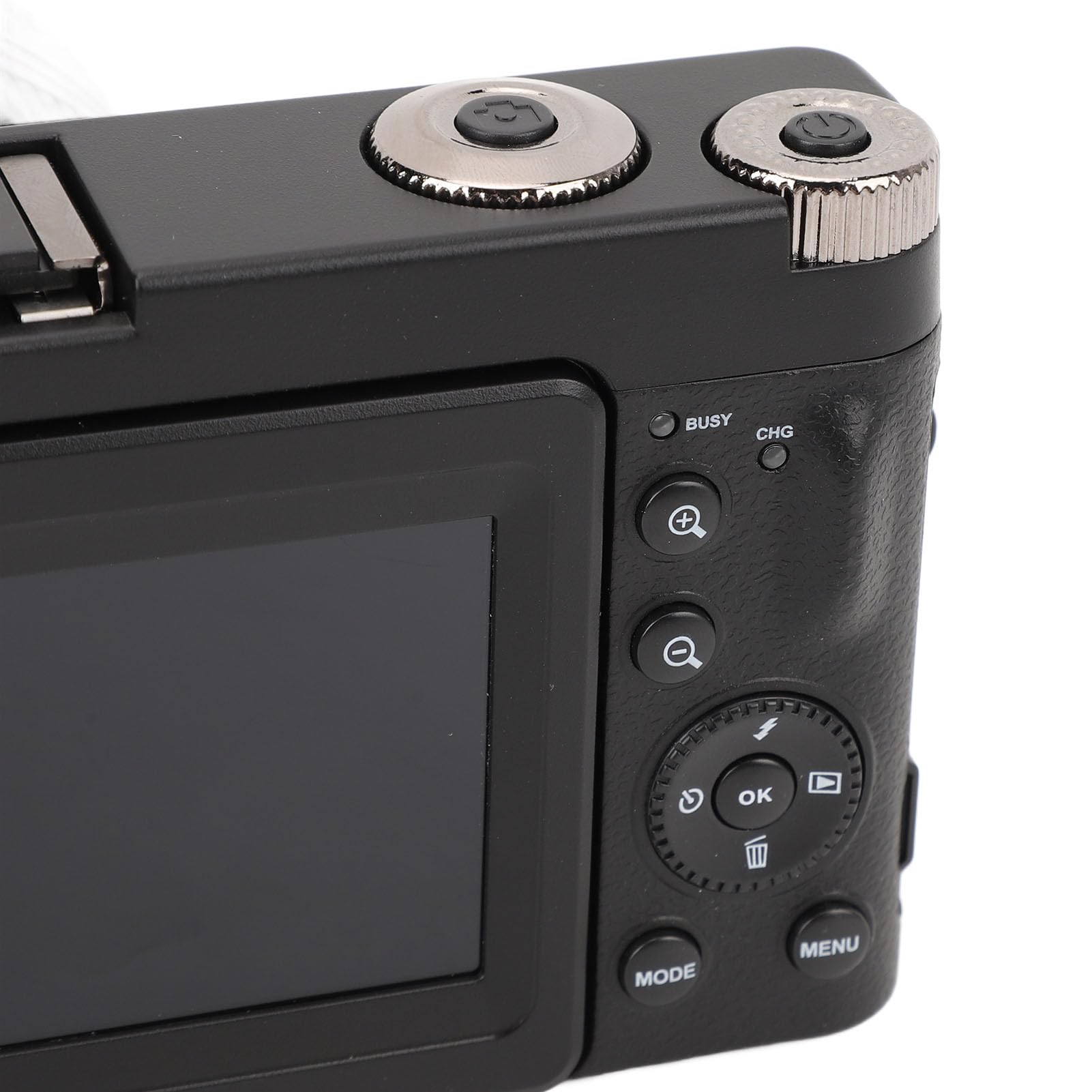 Fotocamera Digitale 4K, Fotocamera Digitale Compatta HD, Zoom 16X con Messa a Fuoco Automatica, Schermo Ribaltabile da 3 Pollici, Flash Integrato, Supporto Luce LED