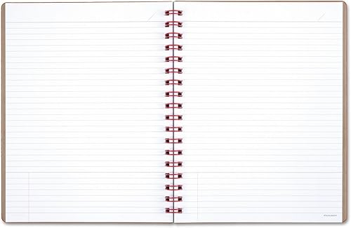 Miniatura 3 de AT-A-GLANCE cuaderno, doble alambre, rayado, 80 hojas, 9-1/2 x 7-1/4", colección, bronceado/rojo (YP14007)