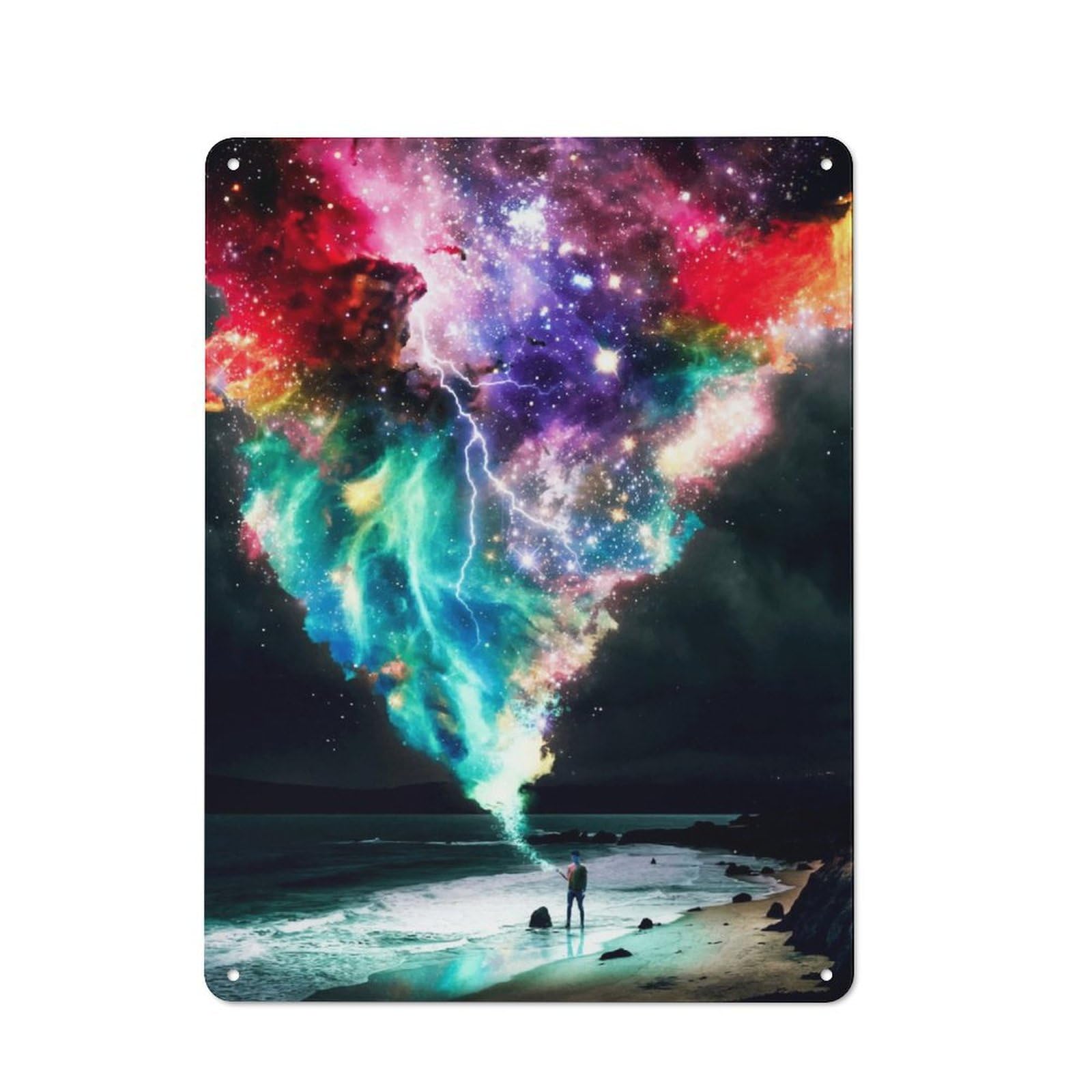 Junmoney Space Trending Metal Plaque 40X30cm With For Hallway Wall, Retro Decor, For Wall Display Collectors