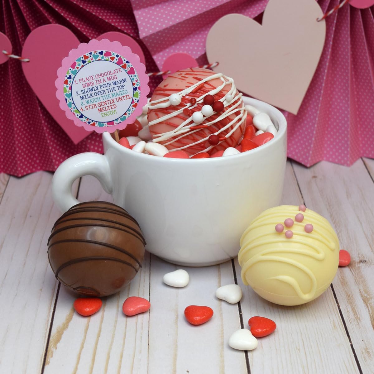 AmandaCreation Aufkleber 'I Dig You' – 40 Stück, 5,1 Cm, Für Valentinstag, Geschenke & Party, Aus Stabiler Pappe