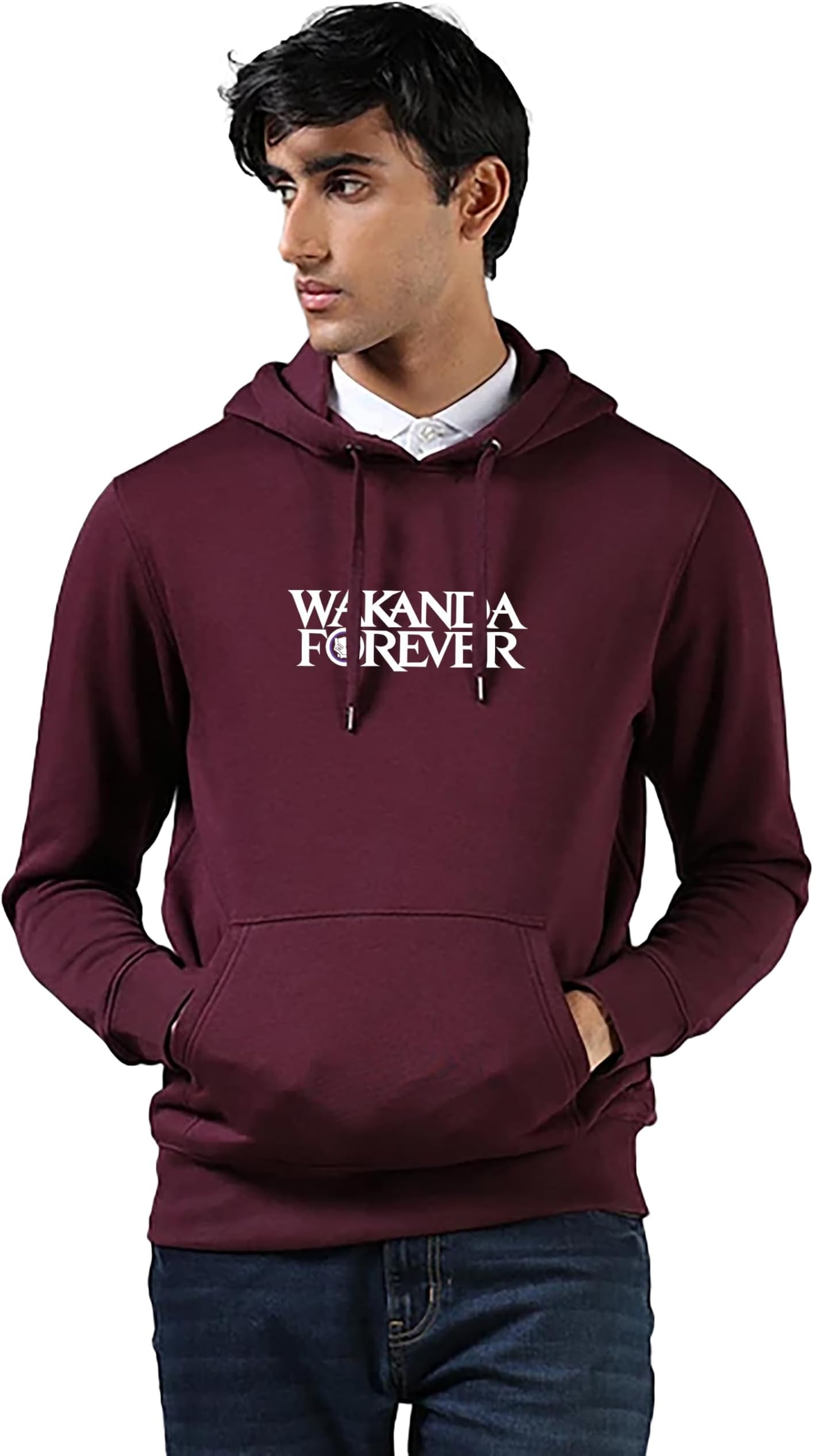 Earthstick Casual Men's Cotton Fleece 'Panther' Printed Hoodie with Essential Hoodi Pocket