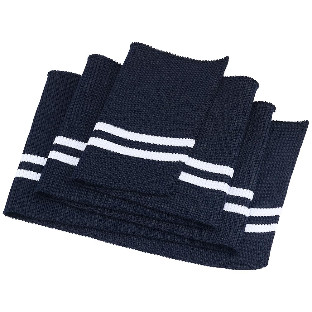 Tissu côtelé en fibre élastique bleu de Prusse haut de gamme 1,5mm
