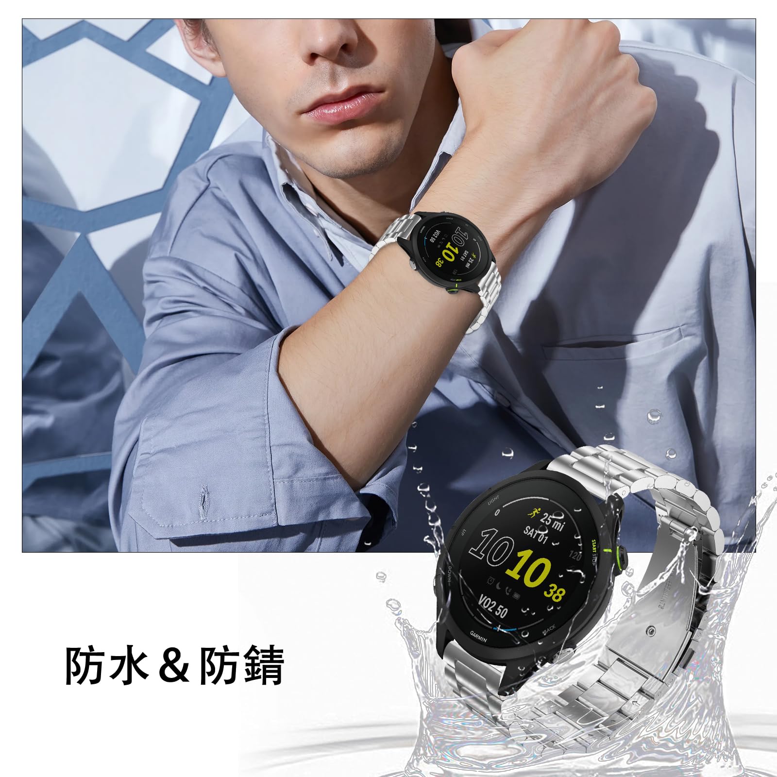 ガーミンGarmin ウォッチ用金属ベルト純正 ガーミンGarmin ウォッチ用金属ベルト純正 ガーミンGarmin ウォッチ用