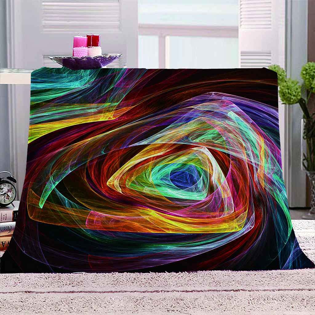 Couverture sofa 3D en flanelle de microfibre douce 150x200cm pour lit et canapé