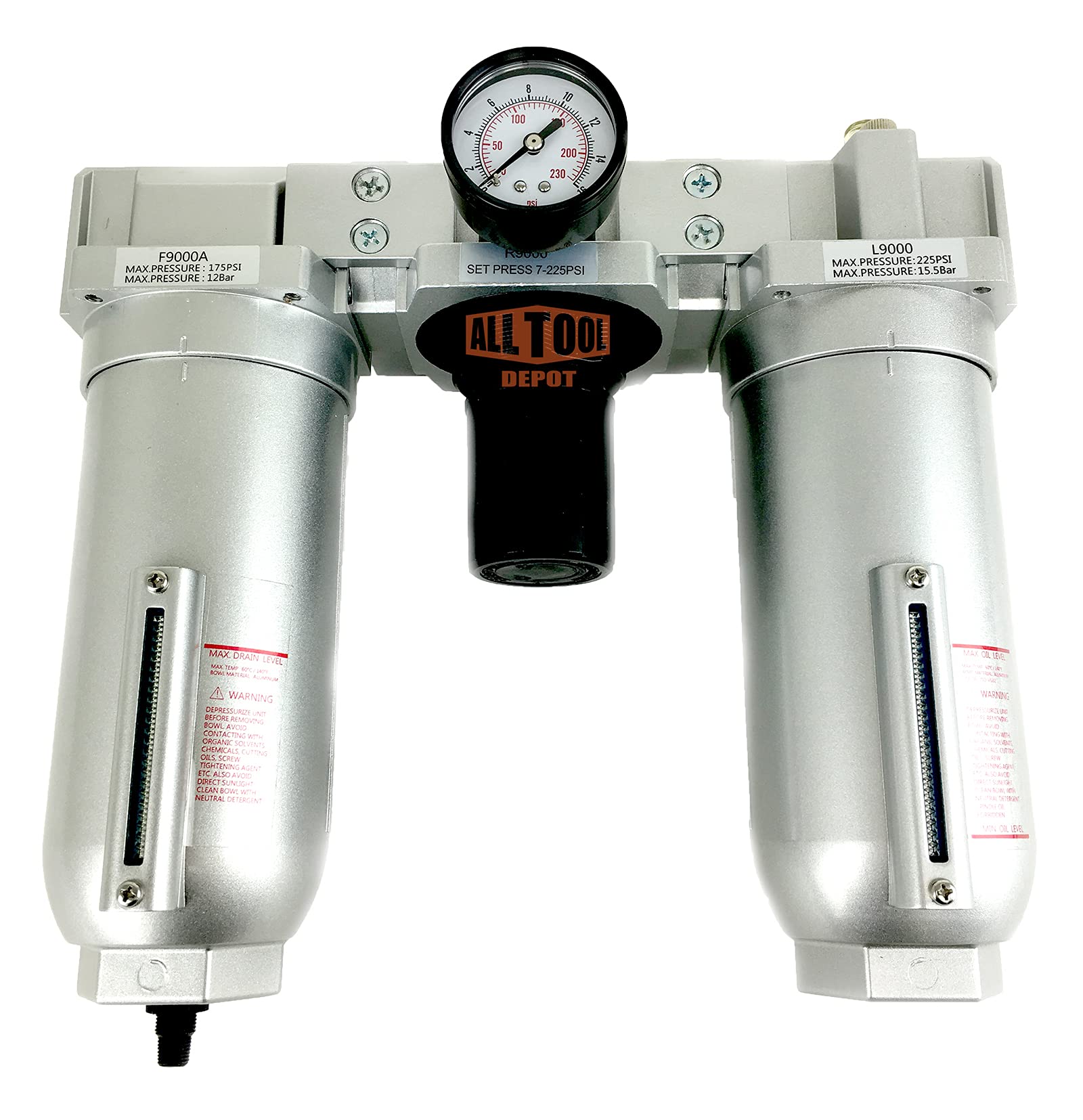 Buy 1" NPT SUPER DUTY Compressed Air In Line Filter Regulator