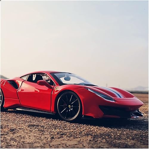 AEFSBE para Ferrari 488 Pista Alloy Sports - Modelo de metal fundido a presión de simulación regalos para niños 124 color  B